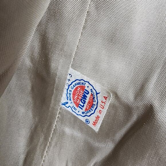 Vintage Alorna Wool Herringbone Coat Classic Double Breasted Overcoat Old Money - Picture 10 of 14